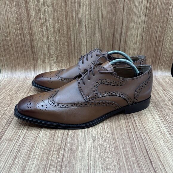 Florsheim Imperial Classico Cognac Lace Up Wingtip Oxfords 12111 Men\'s 10‎ EEE main image 6